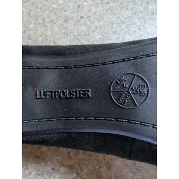 Ara Luftpolster Black Suede 2.25" Chunky Heel Pumps Tortoise Shell Toe Size 6.5 - Picture 5 of 8